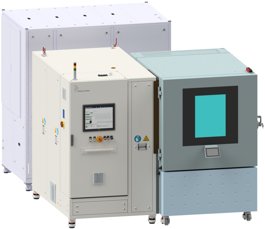 Druckpulsationsprüfstand und Berstdruckrpüfstand für Batteriezellen